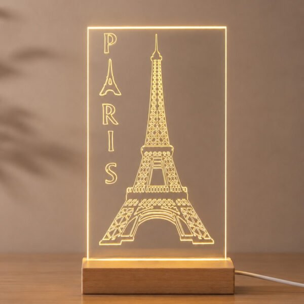 Lampe LED Tour Eiffel personnalisable
