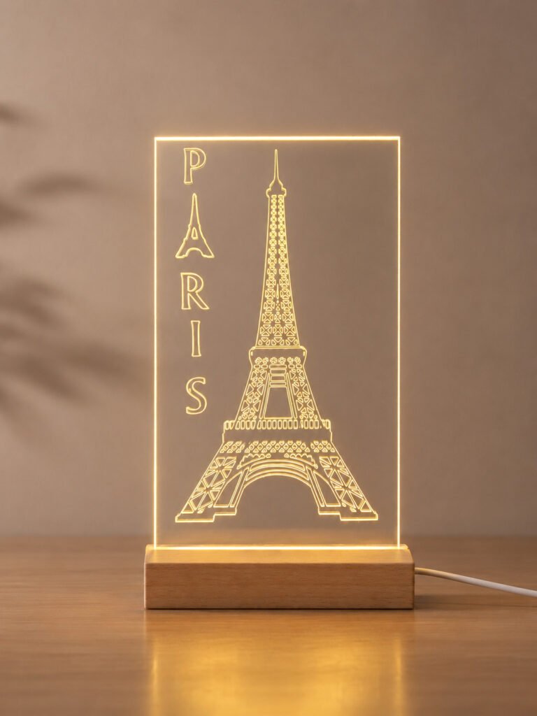 Lampe LED Tour Eiffel personnalisable